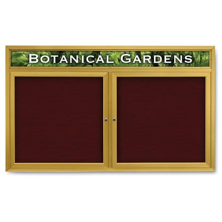 United Visual Products Indoor Enclosed Combo Board, 42"x32", Black Frame/Green & Rubber UVCB4232B-GREEN-RUBBER